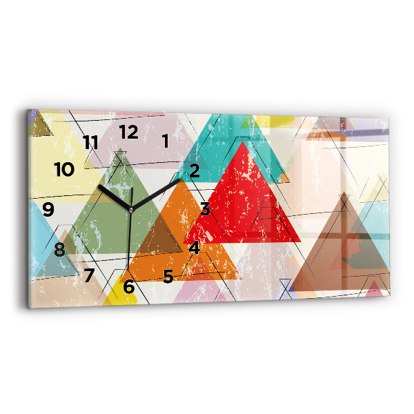 Vízszintes üvegóra Háromszög geometriai minta