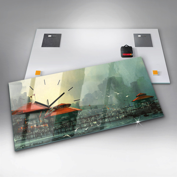 Vízszintes üvegóra Halászfalu