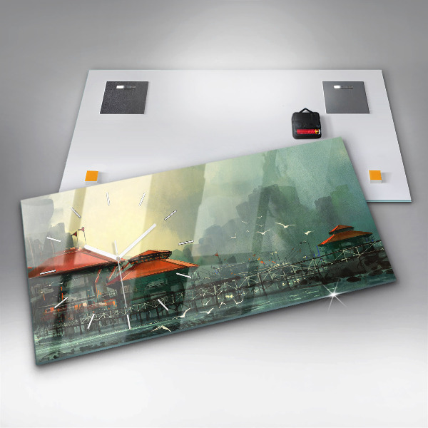 Vízszintes üvegóra Halászfalu