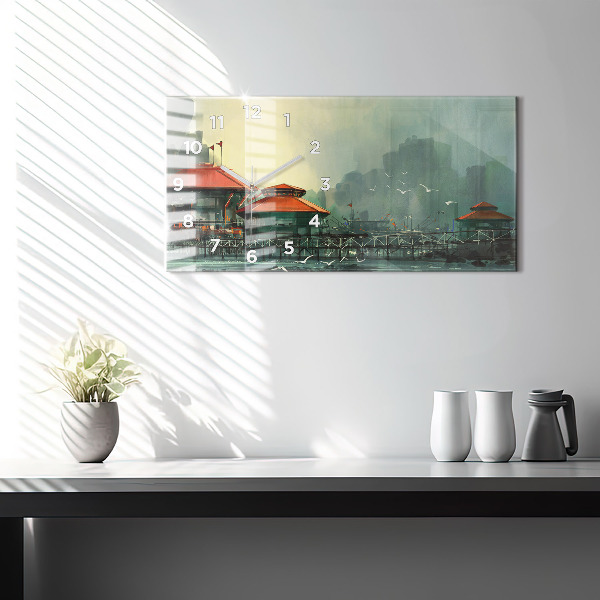 Vízszintes üvegóra Halászfalu