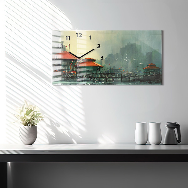 Vízszintes üvegóra Halászfalu