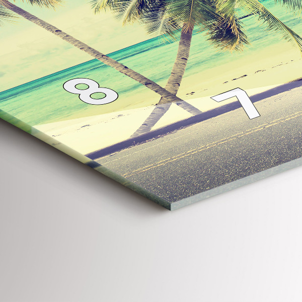 Vízszintes üvegóra Autó szörfdeszkával