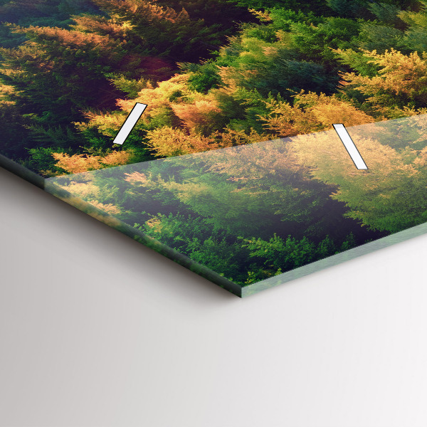 Vízszintes üvegóra Naplemente a dombok felett