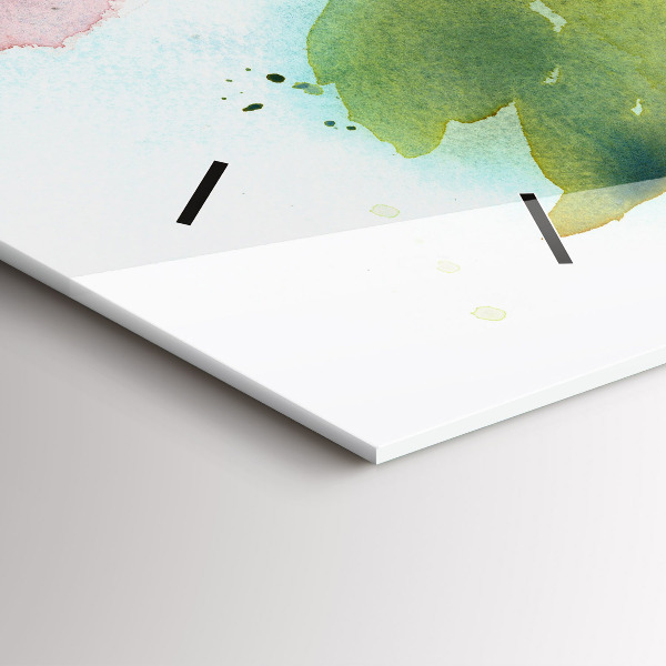 Vízszintes üvegóra Rózsa Vázában Akvarell