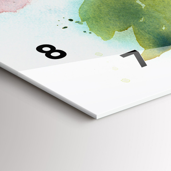 Vízszintes üvegóra Rózsa Vázában Akvarell