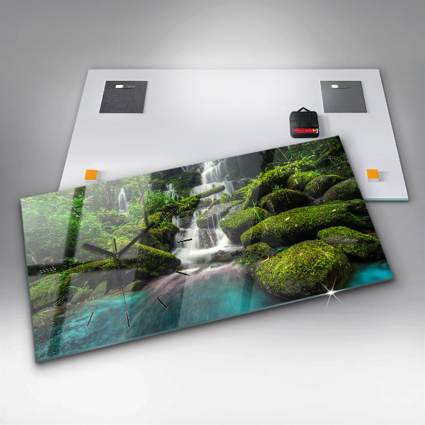 Vízszintes üvegóra Thaiföld vízesés