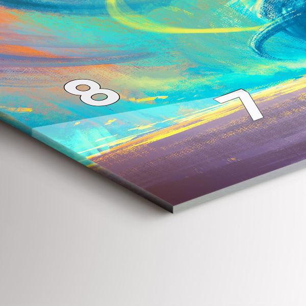 Vízszintes üvegóra Baba és léggömbök