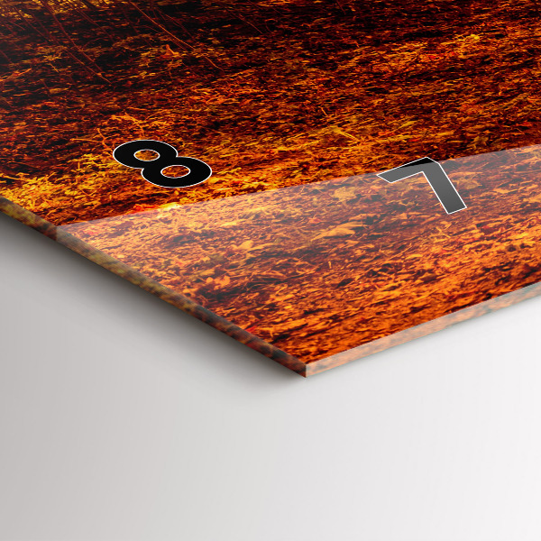 Vízszintes üvegóra Erdei táj a napon