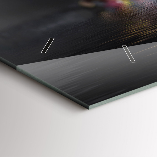 Vízszintes üvegóra Orchidea virág a vízen