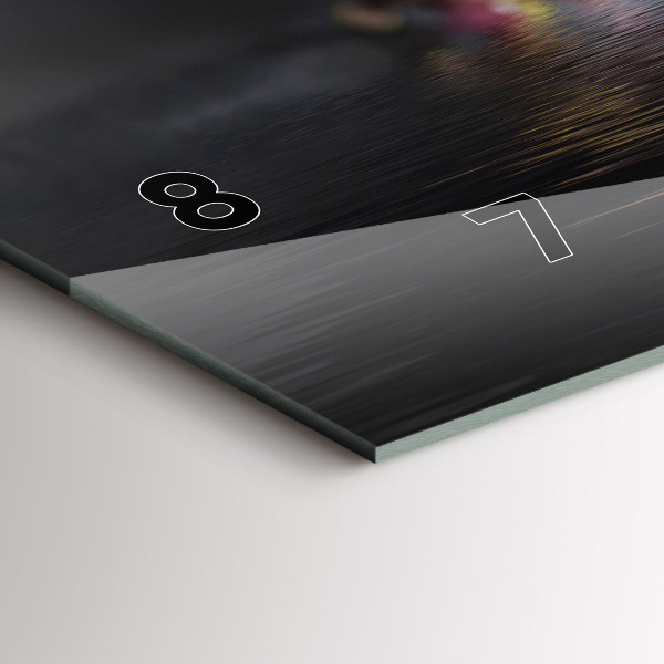 Vízszintes üvegóra Orchidea virág a vízen