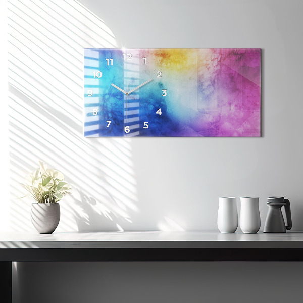 Vízszintes üvegóra Színes foltok