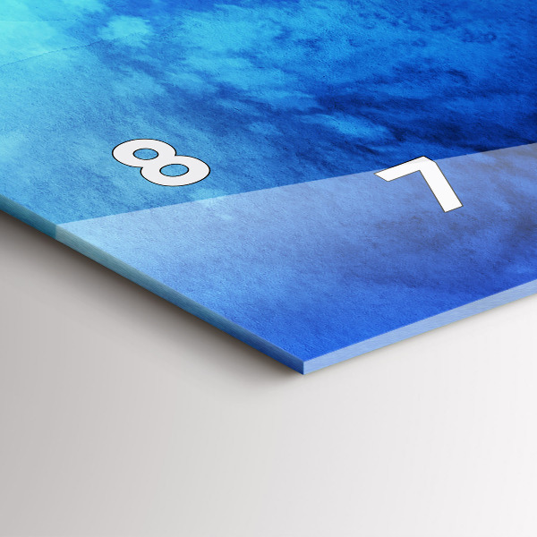 Vízszintes üvegóra Színes foltok