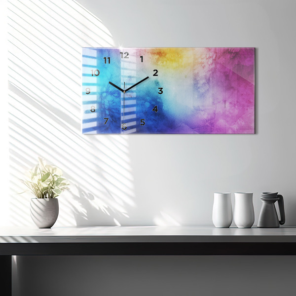 Vízszintes üvegóra Színes foltok