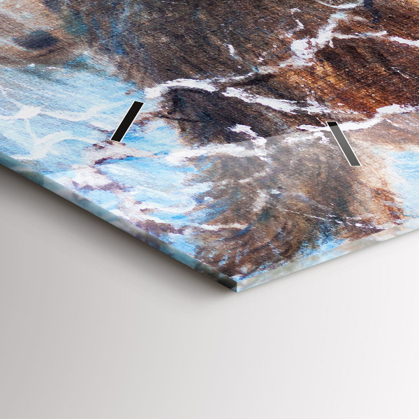 Vízszintes üvegóra Farkasok az erdőben