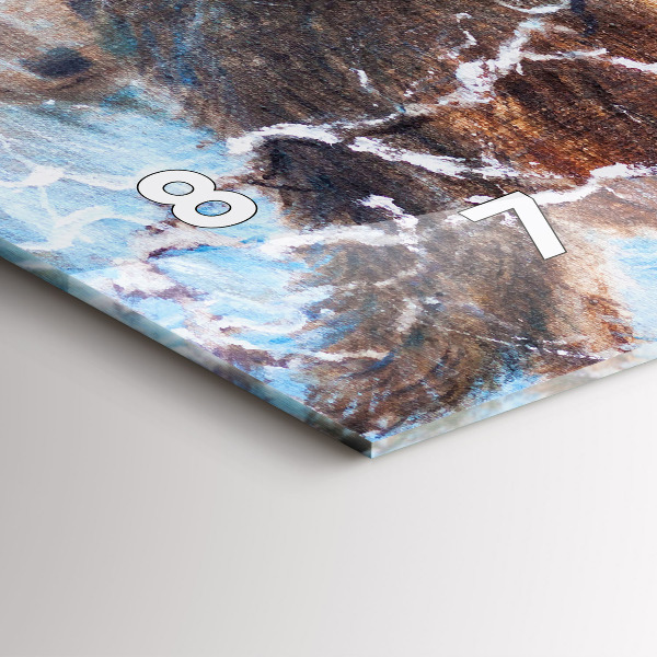 Vízszintes üvegóra Farkasok az erdőben