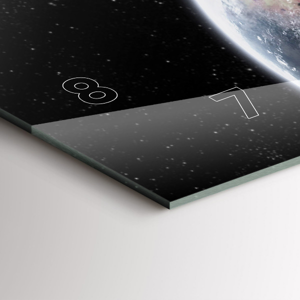 Vízszintes üvegóra Föld Hold Nap