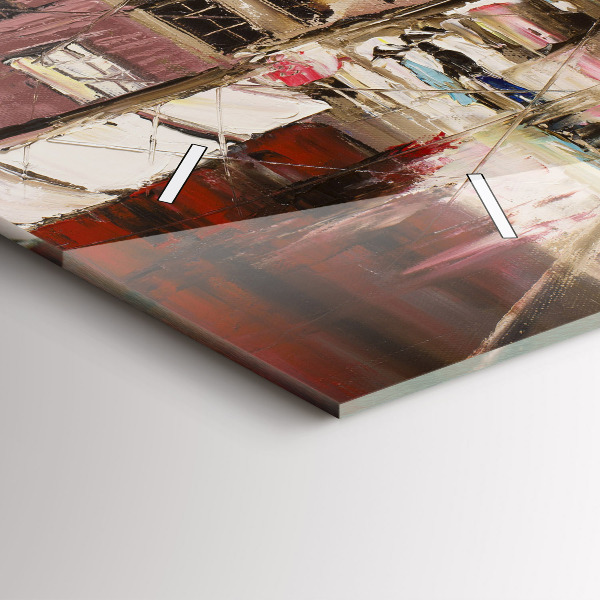 Vízszintes üvegóra Párizs városa