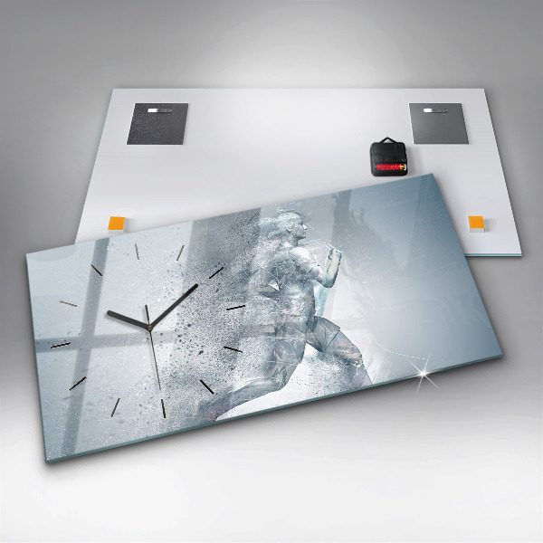 Vízszintes üvegóra Futó ember