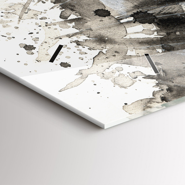 Vízszintes üvegóra Festett portré