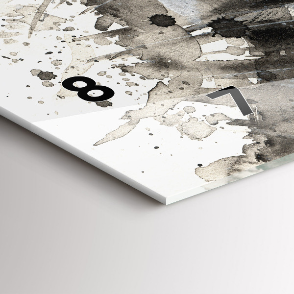 Vízszintes üvegóra Festett portré