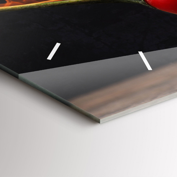 Vízszintes üvegóra Pepperoni paprika