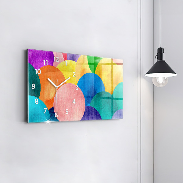 Vízszintes üvegóra Absztrakt körök