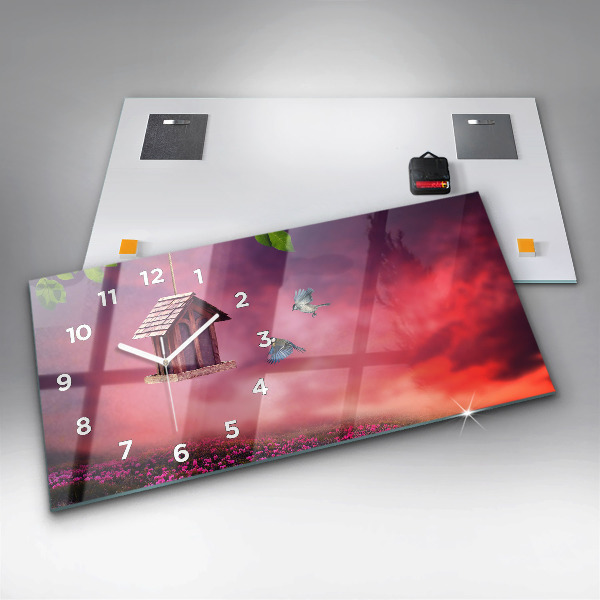 Vízszintes üvegóra Ház a madarak számára