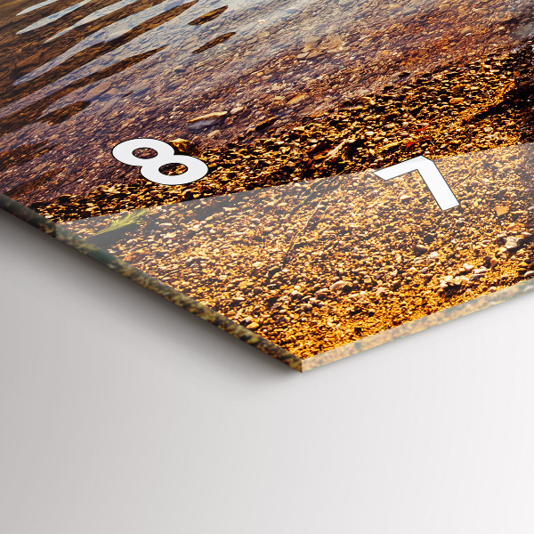 Vízszintes üvegóra Kilátás a tóra