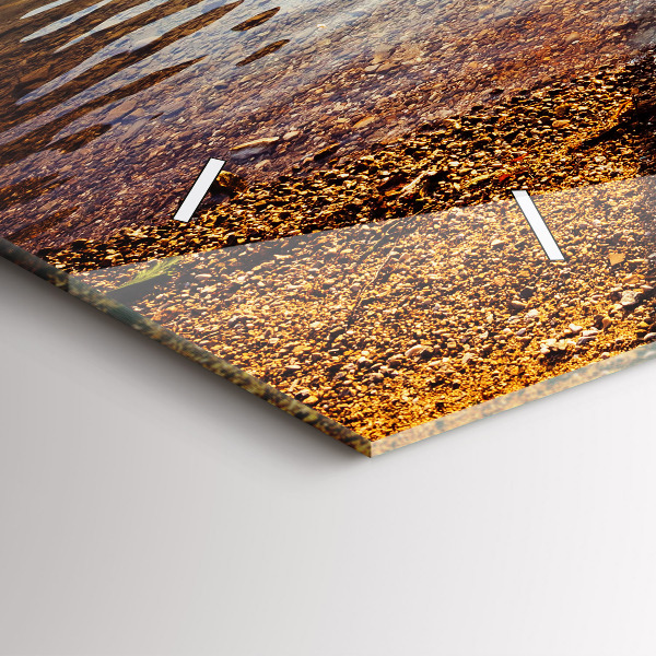 Vízszintes üvegóra Kilátás a tóra