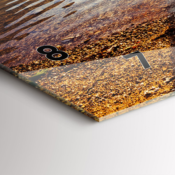 Vízszintes üvegóra Kilátás a tóra