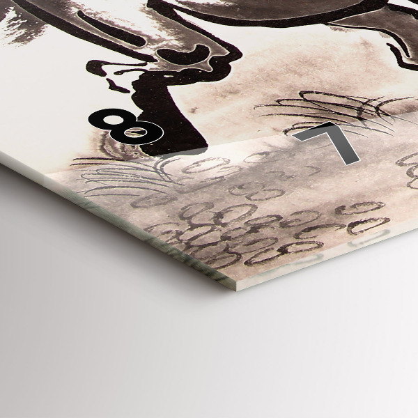 Vízszintes üvegóra Vágtató lovak