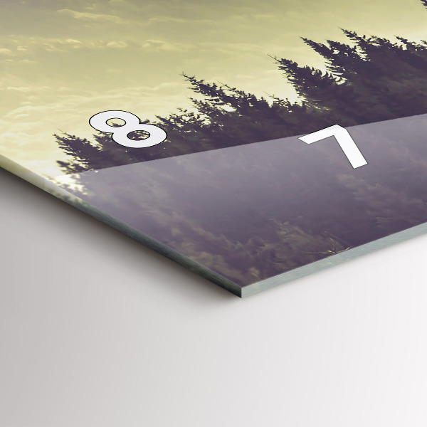 Vízszintes üvegóra Ködös hegyoldalak