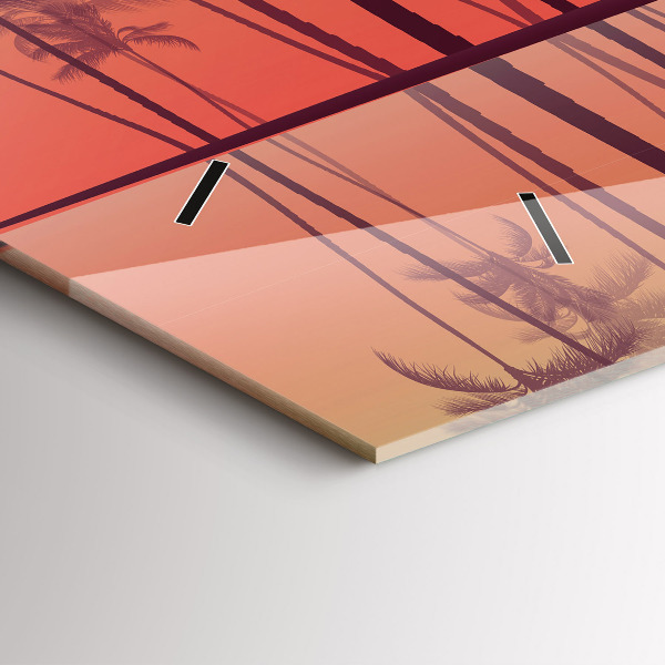 Vízszintes üvegóra Trópusi pálmafák