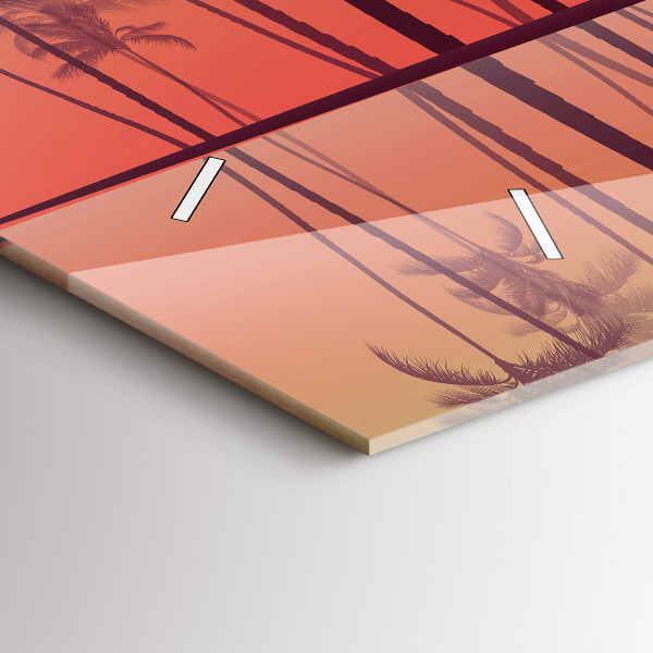 Vízszintes üvegóra Trópusi pálmafák