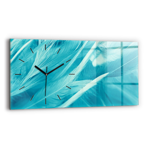 Vízszintes üvegóra Zöld türkiz vintage