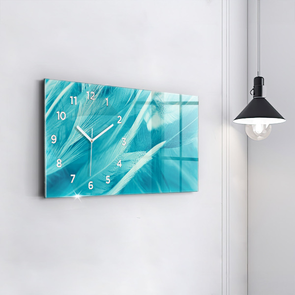 Vízszintes üvegóra Zöld türkiz vintage