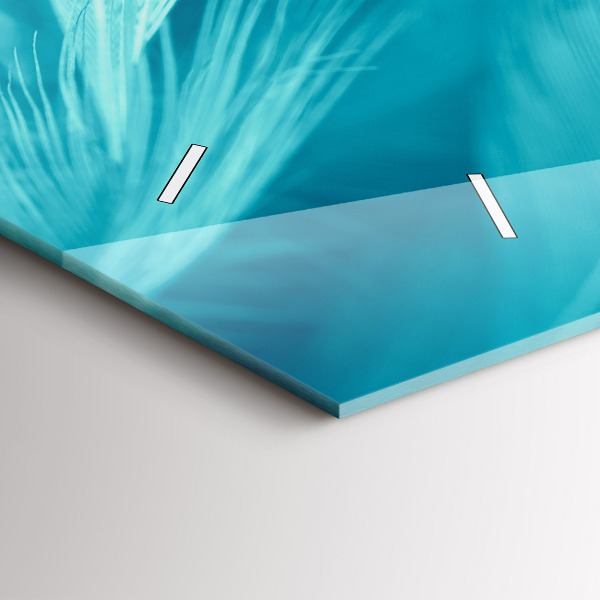 Vízszintes üvegóra Zöld türkiz vintage