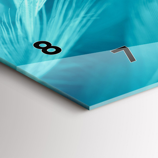 Vízszintes üvegóra Zöld türkiz vintage