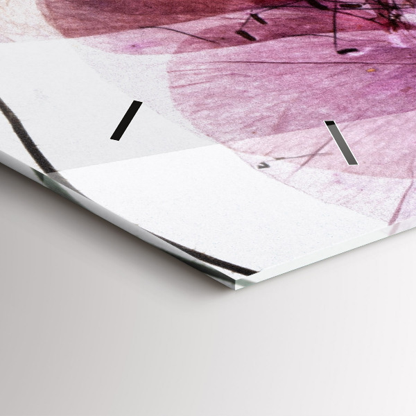 Vízszintes üvegóra Száraz mák Virágok