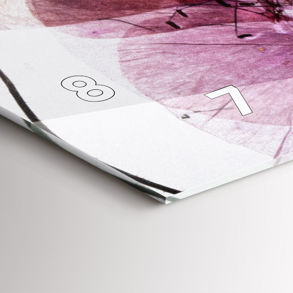 Vízszintes üvegóra Száraz mák Virágok