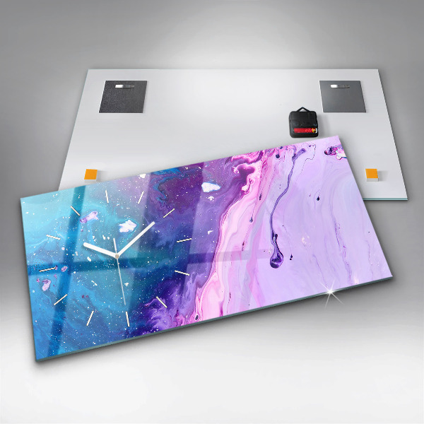 Vízszintes üvegóra Színes háttér