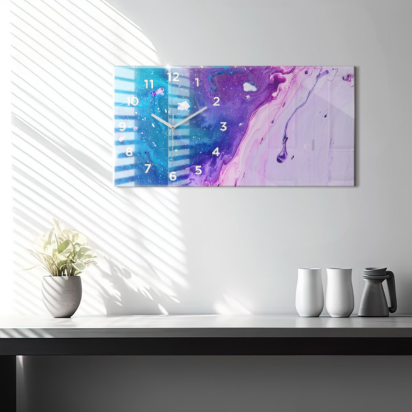 Vízszintes üvegóra Színes háttér