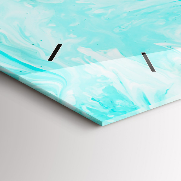 Vízszintes üvegóra Kék absztrakció