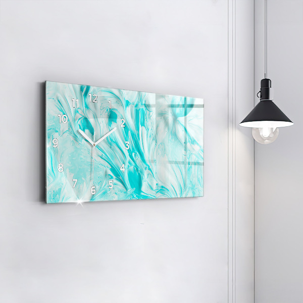 Vízszintes üvegóra Kék absztrakció