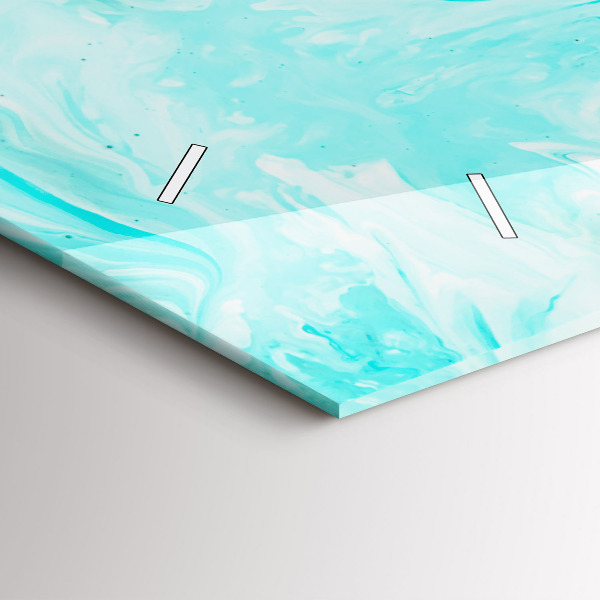 Vízszintes üvegóra Kék absztrakció