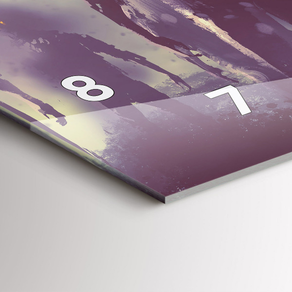 Vízszintes üvegóra Zombik éjjel - halloween