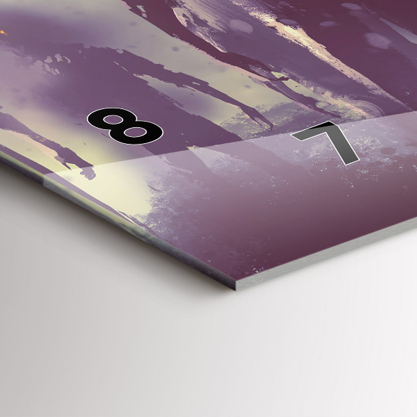 Vízszintes üvegóra Zombik éjjel - halloween