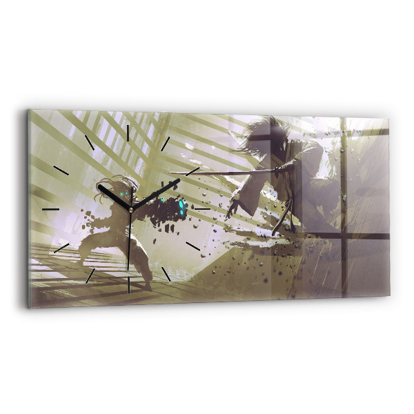 Vízszintes üvegóra Robot vs szamuráj harc