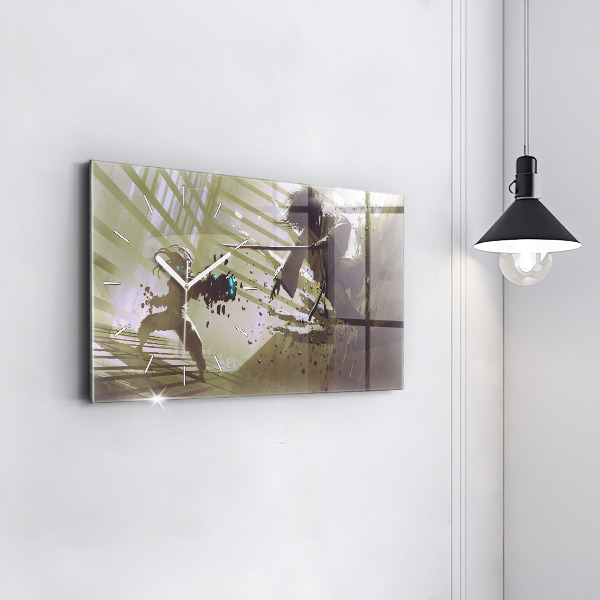 Vízszintes üvegóra Robot vs szamuráj harc