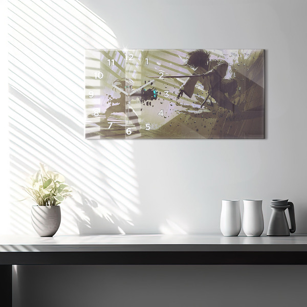 Vízszintes üvegóra Robot vs szamuráj harc